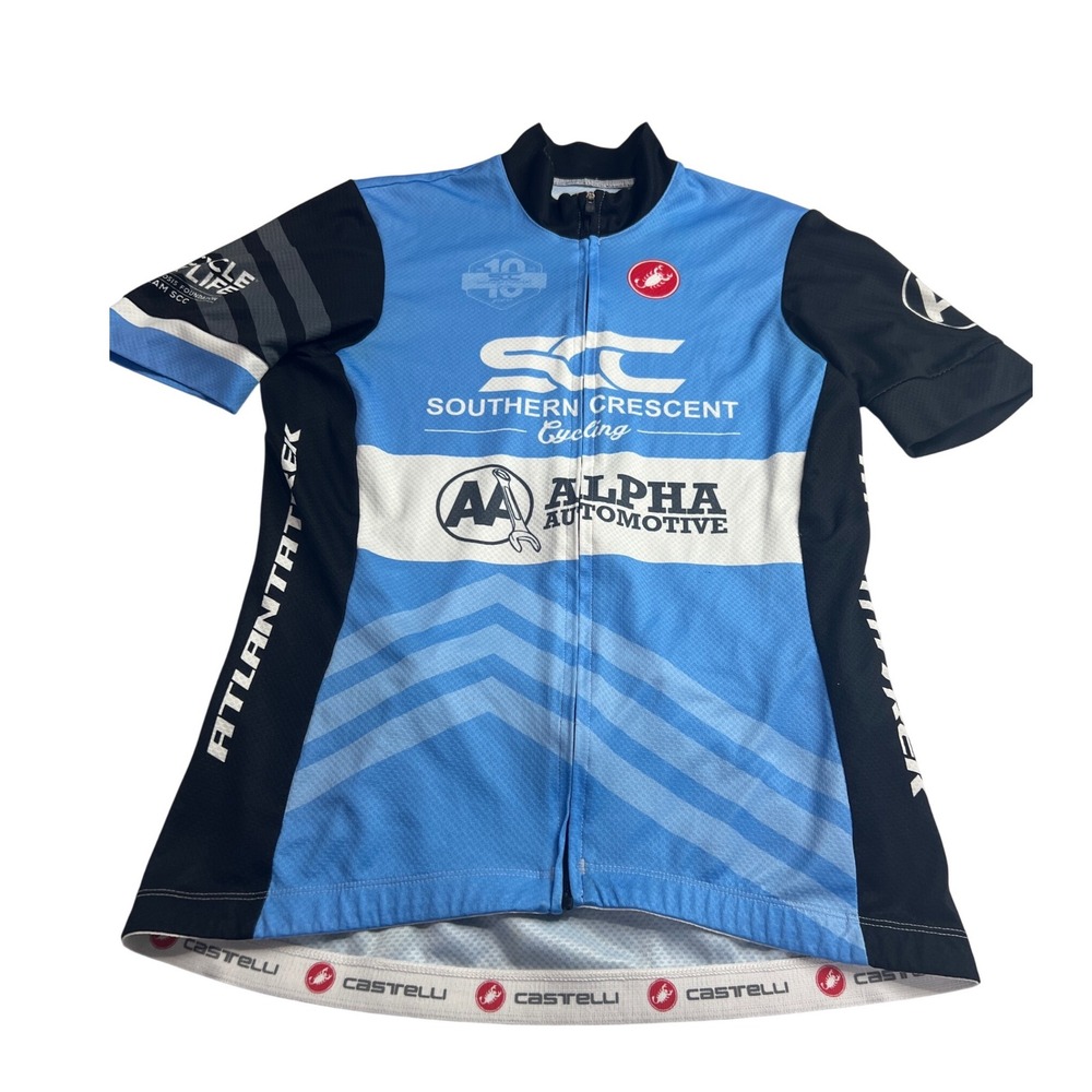 Castelli Cycling Jersey Mens Large Blue Southern Crescent Cycling Alpha Auto E11